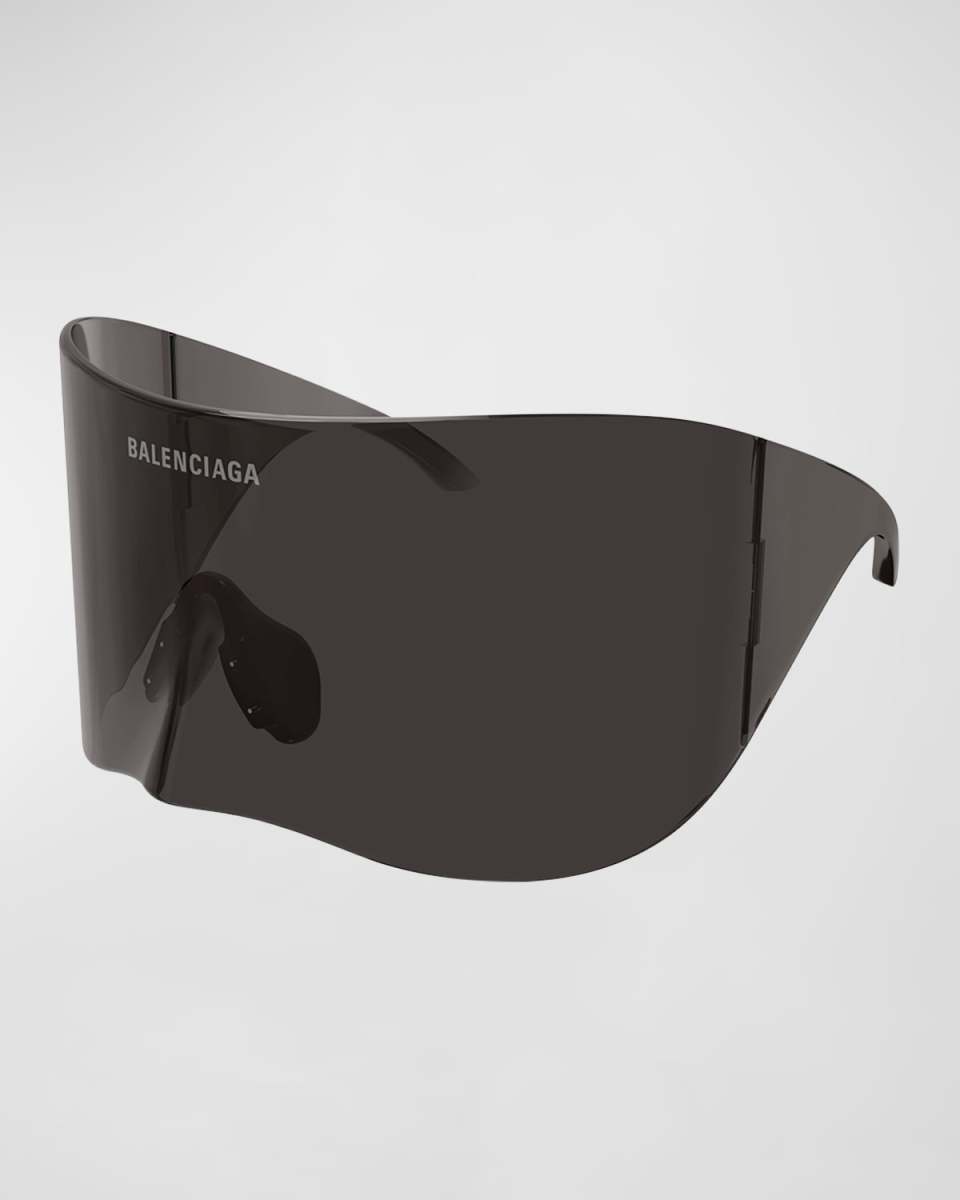 Oversized Nylon Shield Sunglasses
